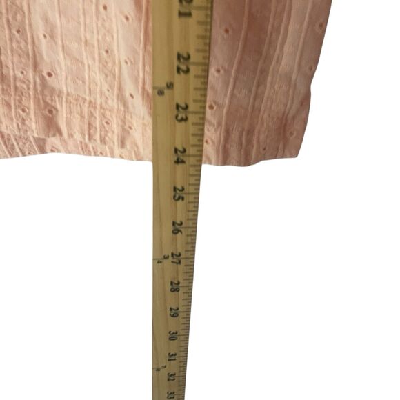 Barbour Size 8 Pink Overboard Eyelet embroidered 3/4 Sleeve Blouse - Picture 9 of 9